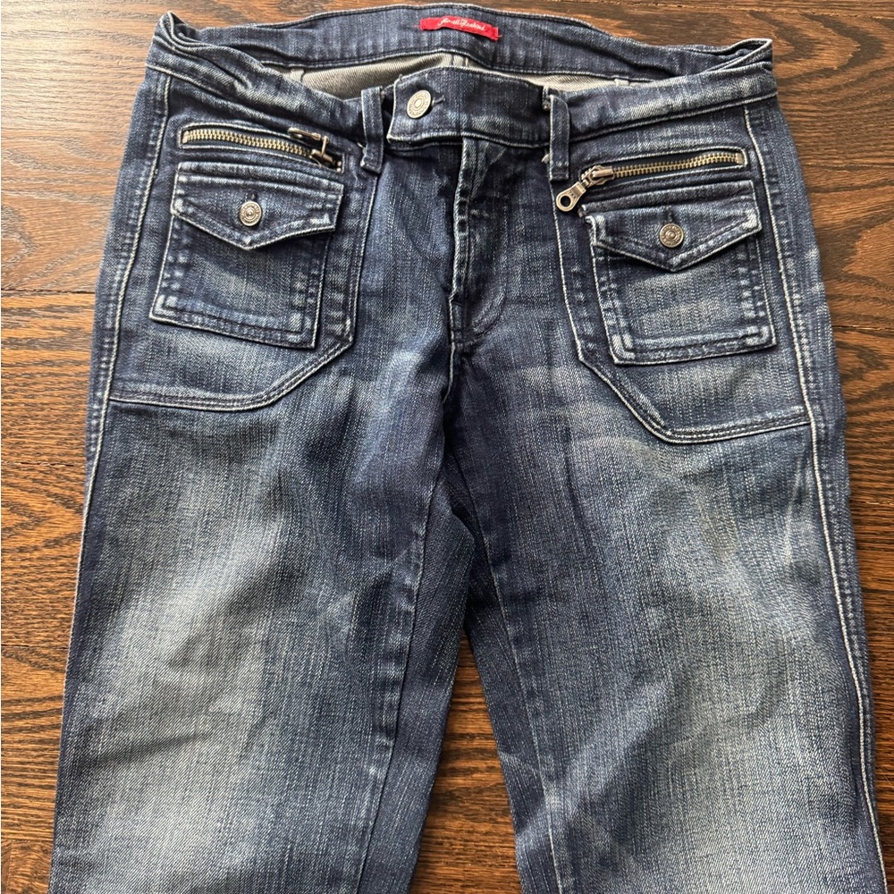 7 For All Mankind Blue Boot Cut Jeans rare